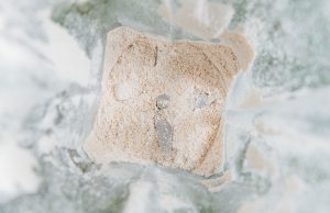 Oat flour in a blender.